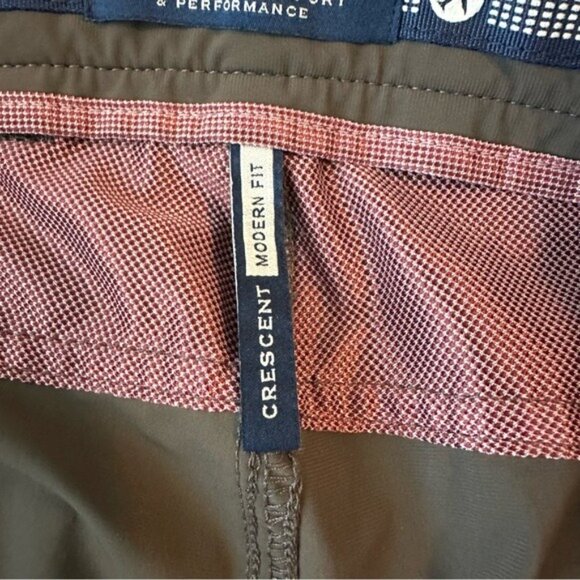 Ballin Crescent Modern Fit Brown Stretch Comfort Pants 32W 36L Tall Performance - Picture 8 of 10